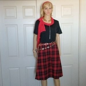 Romantic Hut tartan plaid dress.